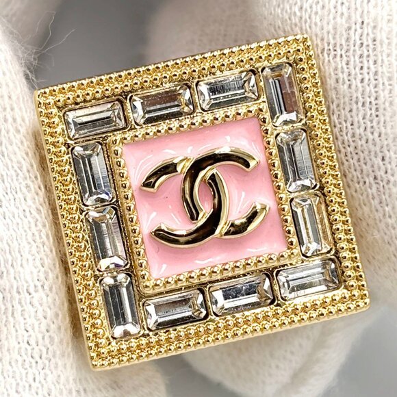 CHANEL Pink Logo Ring - Picture 9 of 10